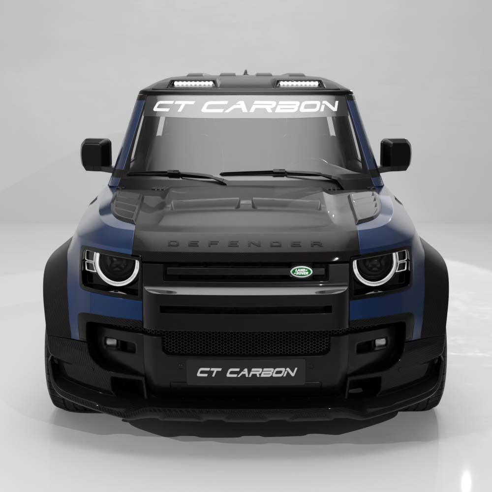 DEFENDER 90/110/130 2020+ CARBON FIBRE FRONT BUMPER TRIM - CT DESIGN