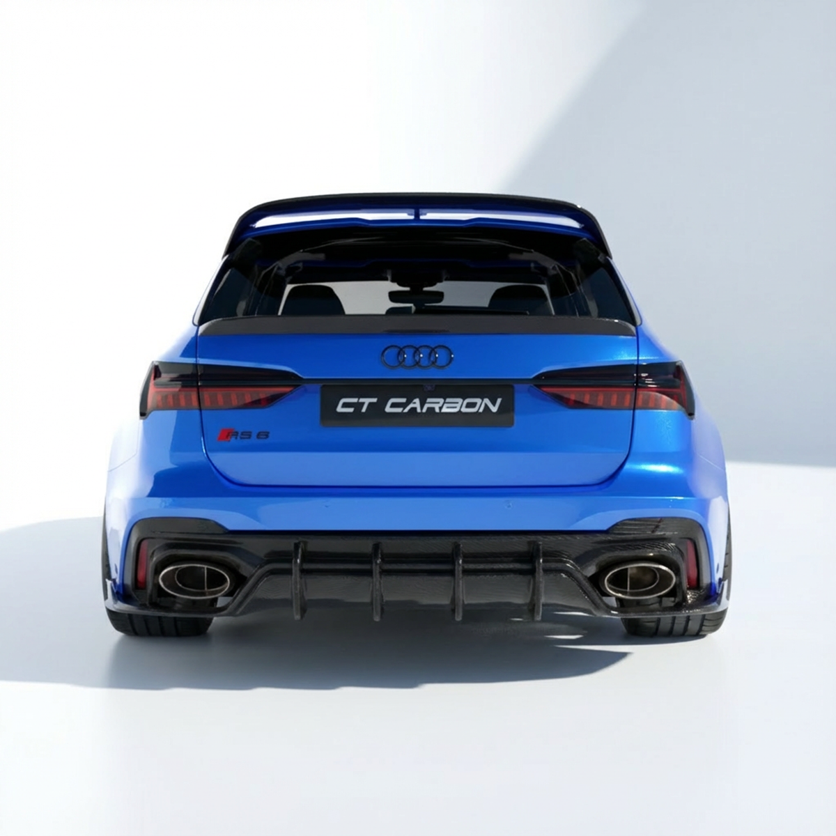 AUDI RS6 C8 AVANT CARBON FIBRE MIDDLE SPOILER - CT DESIGN