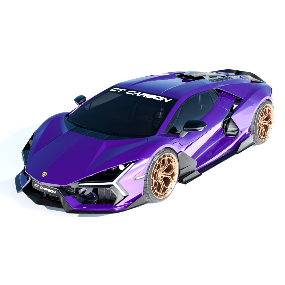 LAMBORGHINI REVUELTO MATTE CARBON FIBRE DOOR TRIM - CT DESIGN