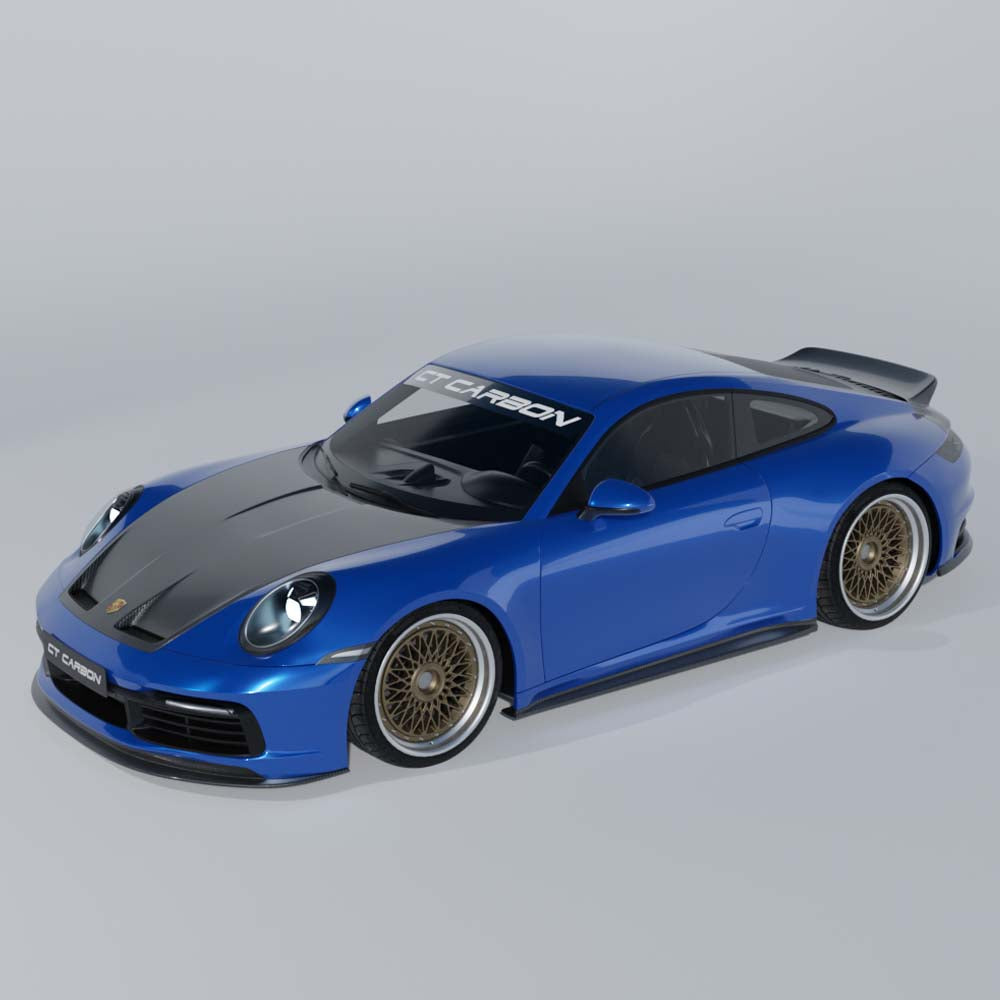 PORSCHE 911 (992.1 & 992.2) CARRERA 2019-2024 CARBON FIBRE SIDE SKIRTS