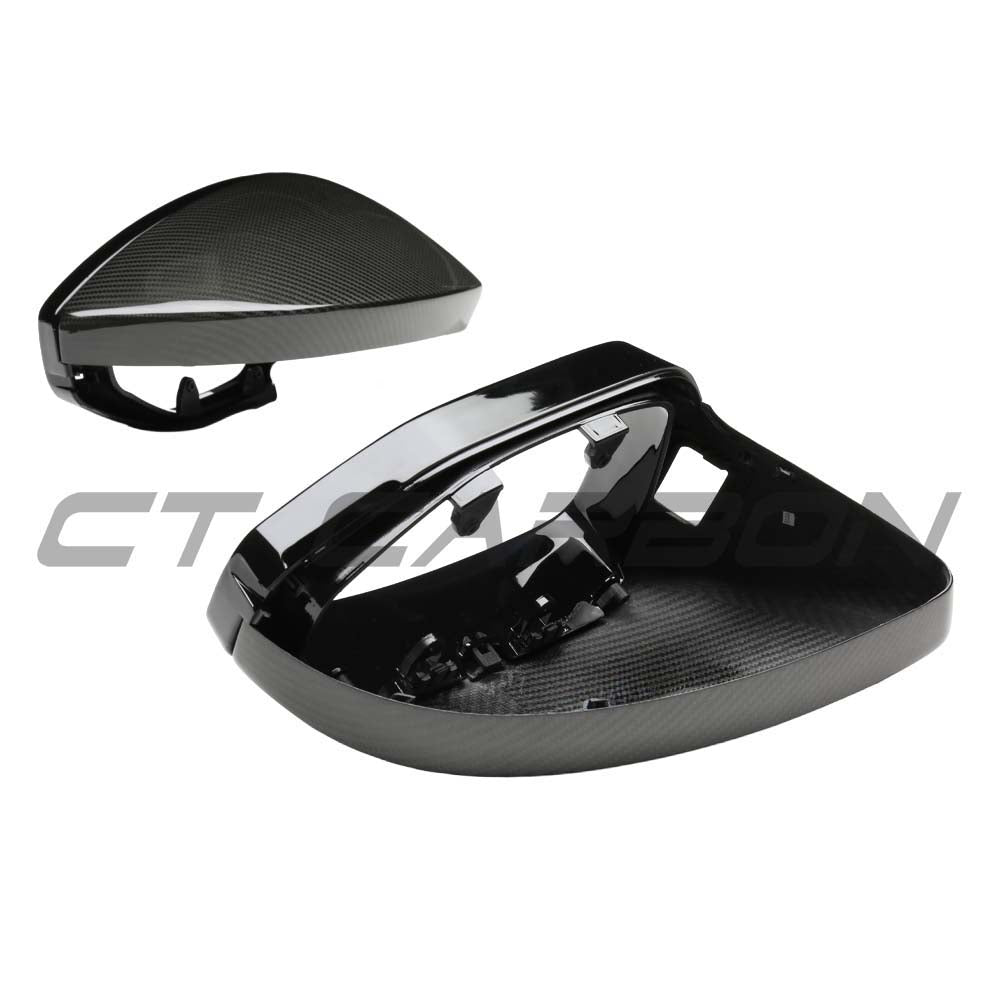 AUDI A6/S6/RS6 C8 2015-2025 CARBON FIBRE MIRRORS WITH LANE ASSIST - LHD