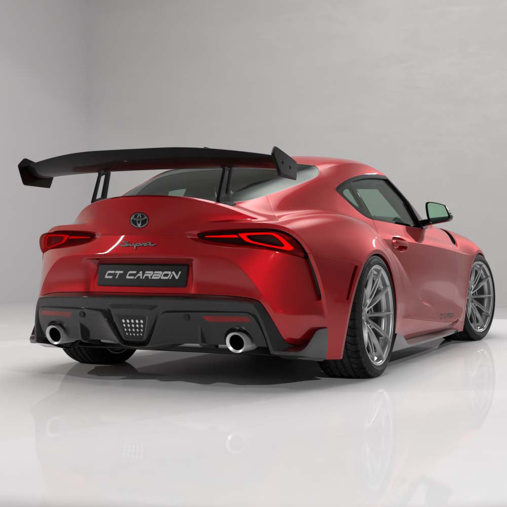 TOYOTA SUPRA A90 2019+ CARBON FIBRE SWAN NECK WING - CT DESIGN