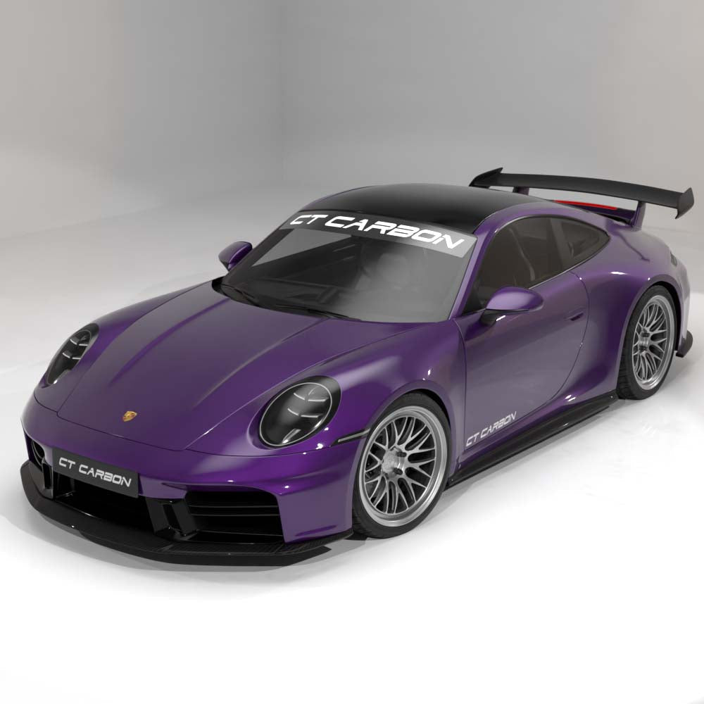 PORSCHE 911 992.2 CARRERA 2024+ CARBON FIBRE SPLITTER - CT DESIGN