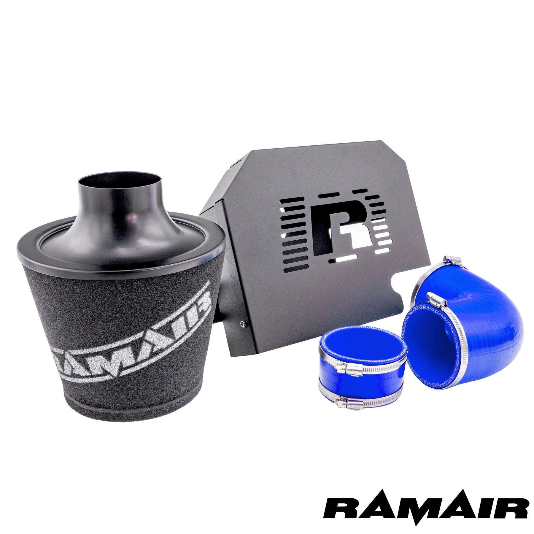 Performance Foam Induction Kit for MK2 Focus ST with ECU Holder - Blue Hoses