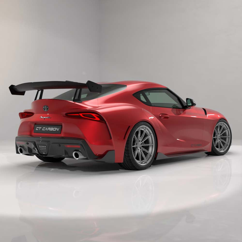 TOYOTA SUPRA A90 2019+ CARBON FIBRE SWAN NECK WING - CT DESIGN