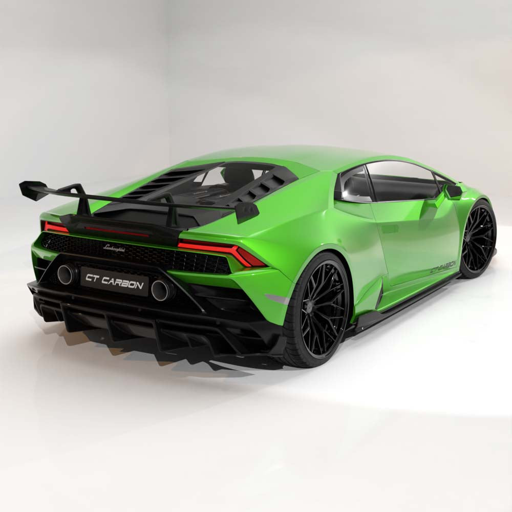 LAMBORGHINI HURACAN EVO 2019-2023 CARBON FIBRE DIFFUSER - CT DESIGN