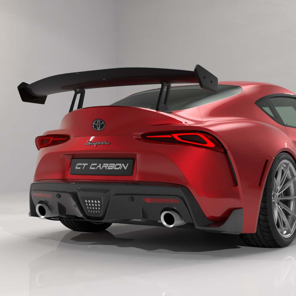 TOYOTA SUPRA A90 2019+ CARBON FIBRE SWAN NECK WING - CT DESIGN