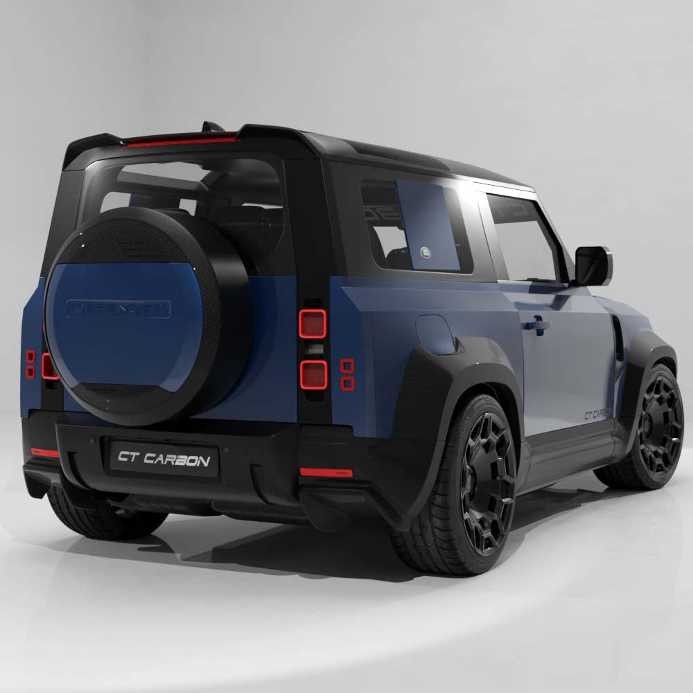 DEFENDER L663 90/110/130 2020+ CARBON FIBRE SPARE WHEEL COVER TRIM - CT DESIGN