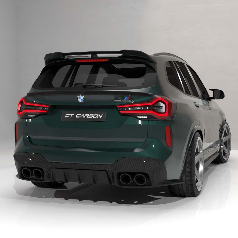 BMW F97 X3M 2021-2024 (LCI) CARBON FIBRE DIFFUSER - CT DESIGN