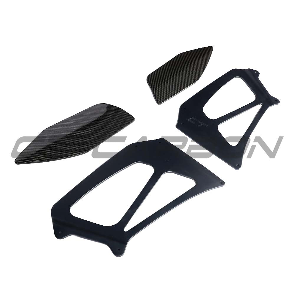 PORSCHE 911 GT2 RS/GT3 RS WING RISERS - BLACK - CT DESIGN
