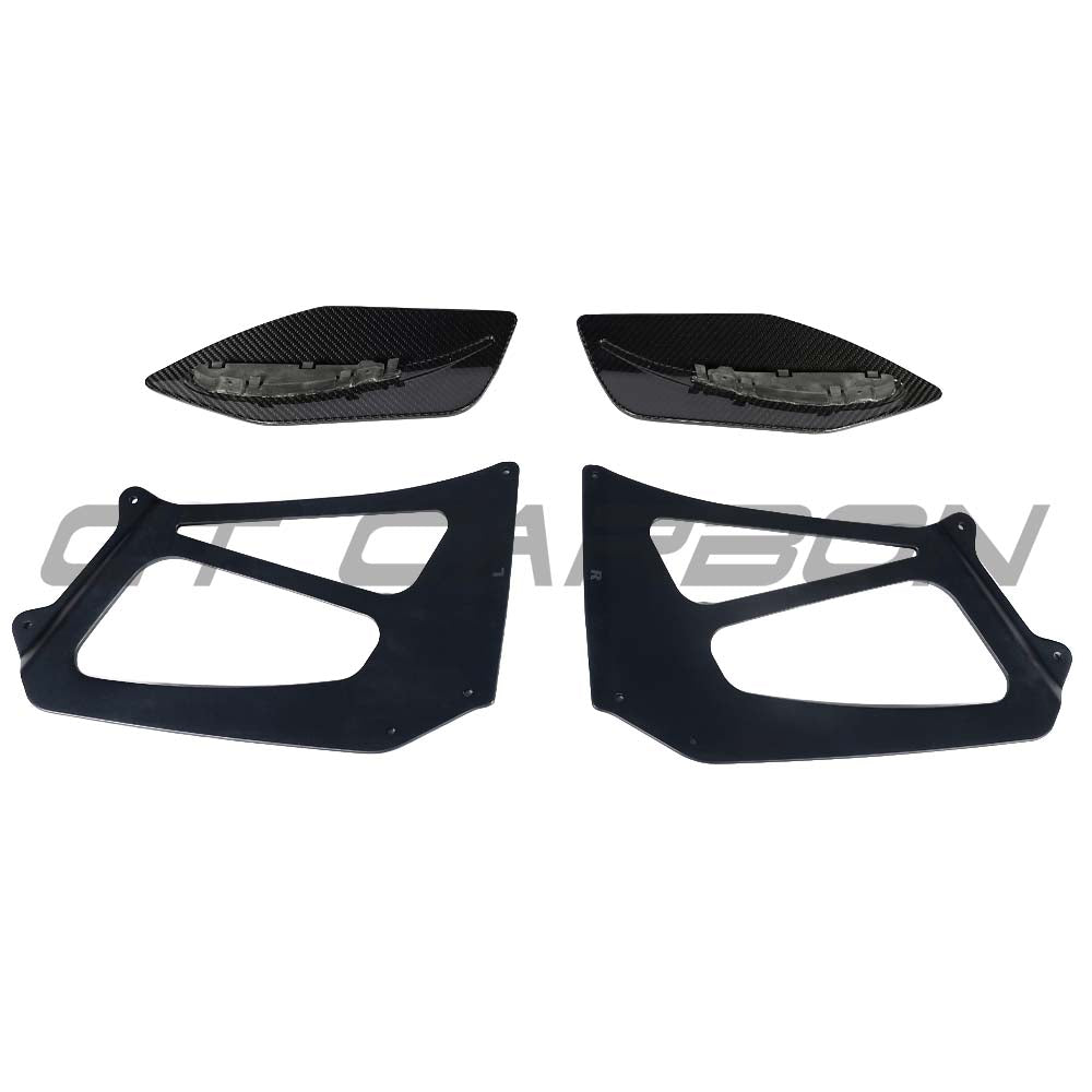 PORSCHE 911 GT2 RS/GT3 RS WING RISERS - BLACK - CT DESIGN