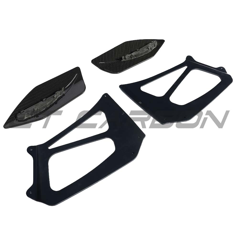 PORSCHE 911 GT2 RS/GT3 RS WING RISERS - BLACK - CT DESIGN