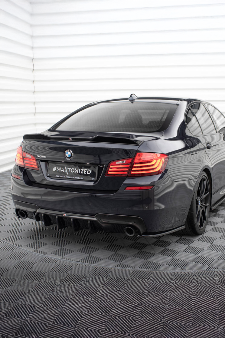 For BMW 5 Series F10 Spoiler 2011--2017 Year Real Glossy Black Rear Wing PSM Style Sport Accessories Body Kit Carbon Fiber Trunk Spoiler for BMW 5 Series F10 2011-2016 520i