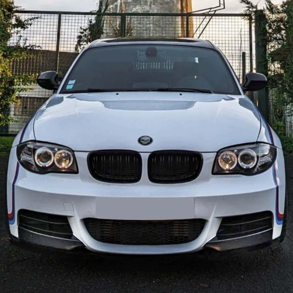 BMW E82/E88 1 SERIES 2007-2013 GLOSS BLACK SPLITTER CORNERS