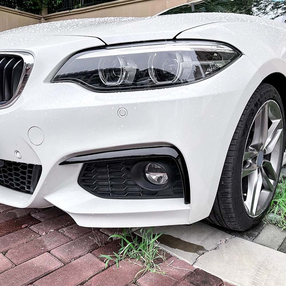 BMW F22/F23 2 SERIES 2013-2021 GLOSS BLACK FRONT BUMPER TRIM