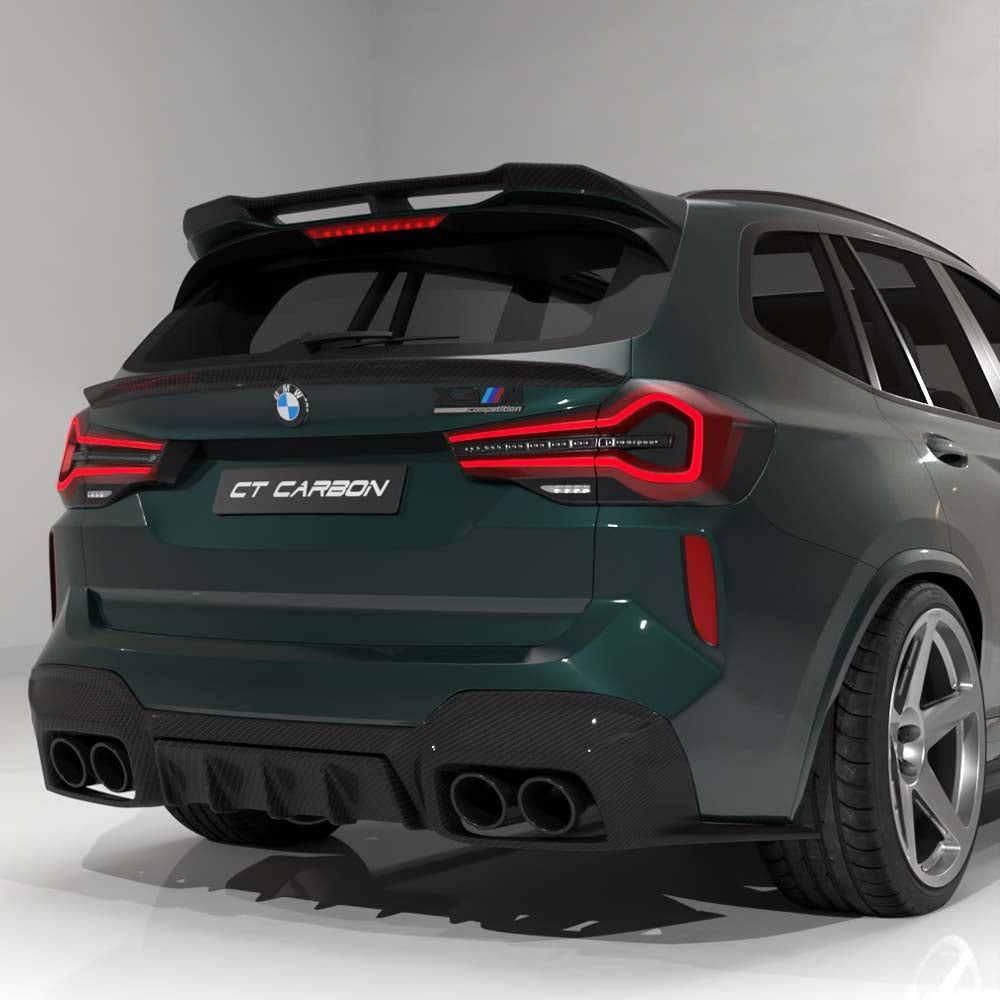 BMW F97 X3M 2021-2024 (LCI) CARBON FIBRE DIFFUSER - CT DESIGN