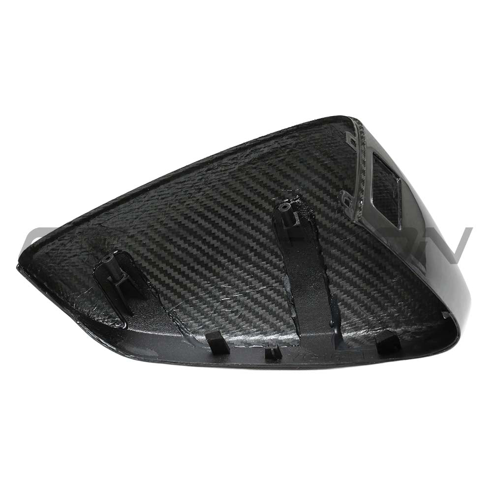 AUDI A3/S3/RS3 8Y 2022+ CARBON FIBRE MIRROR COVERS WITH LANE ASSIST - RHD