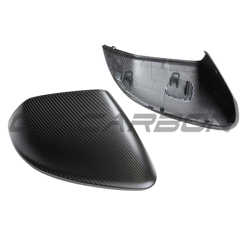 AUDI Q8/SQ8/RSQ8 & LAMBORGHINI URUS MATTE CARBON FIBRE MIRRORS - WITHOUT LANE ASSIST - RHD & LHD
