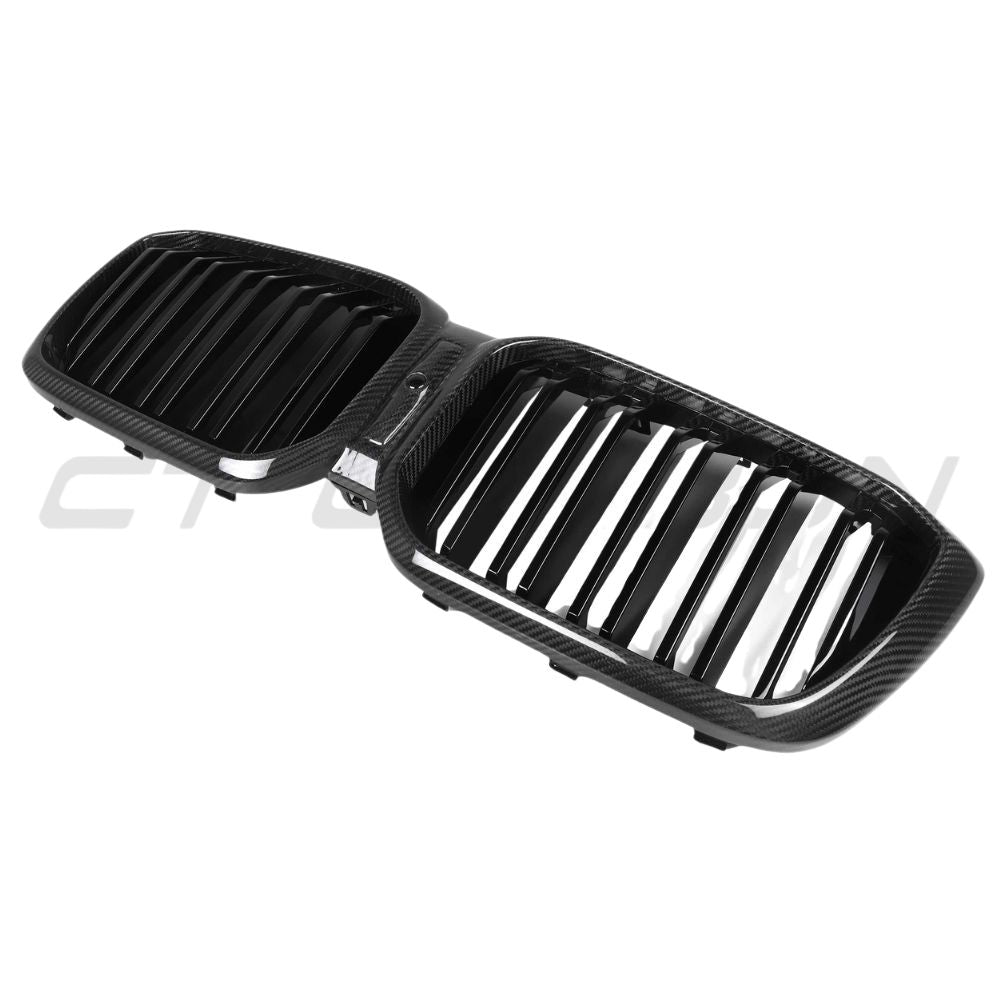 BMW G01/F97 X3/X3M & G02/F98 X4/X4M LCI 2022-2024 DOUBLE SLAT CARBON FIBRE GRILLE