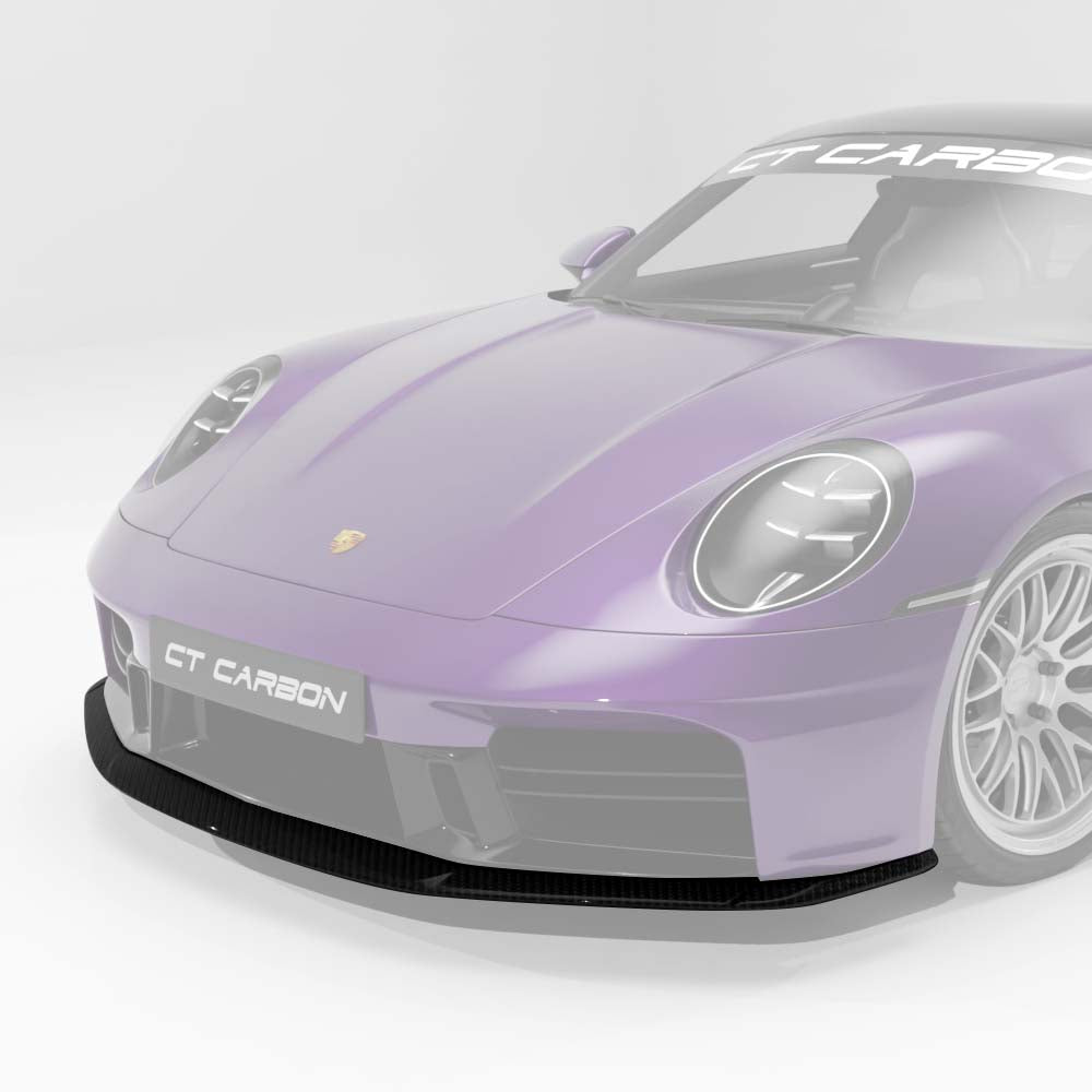 PORSCHE 911 992.2 CARRERA 2024+ CARBON FIBRE SPLITTER - CT DESIGN