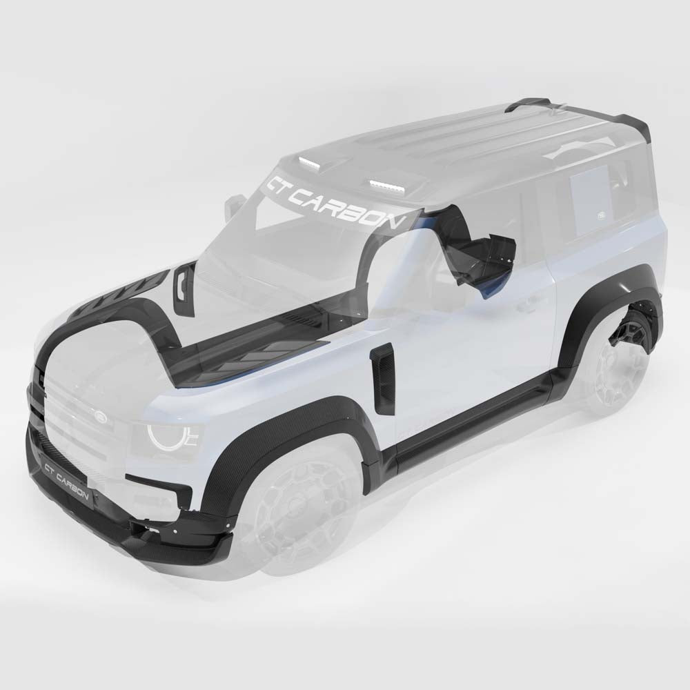 DEFENDER 90 L663 2020+ FULL CARBON FIBRE WIDE ARCH KIT - V2 - CT DESIGN