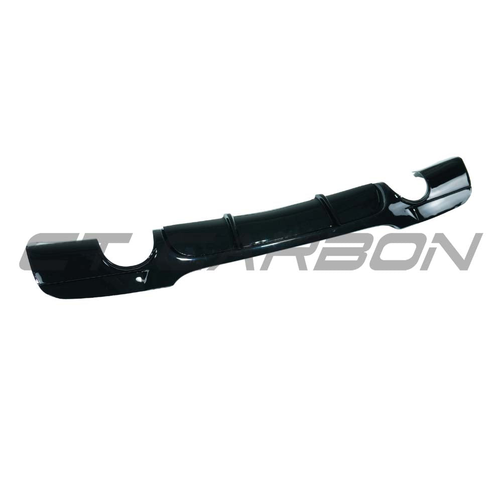 BMW 3 SERIES E90/E91 2004-2009 PRE-LCI GLOSS BLACK DIFFUSER - DUAL EXIT
