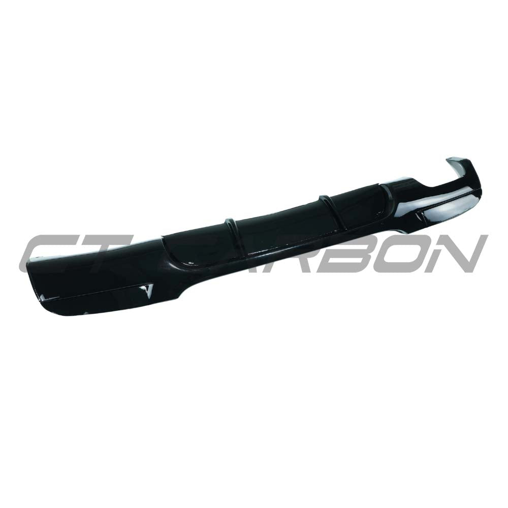 BMW 3 SERIES E90/E91 2004-2012 GLOSS BLACK DIFFUSER - TWIN LEFT