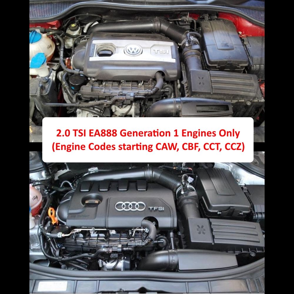 Performance Foam Induction Kit for 2.0 TSI TFSI MK6 GTI - Black Hose