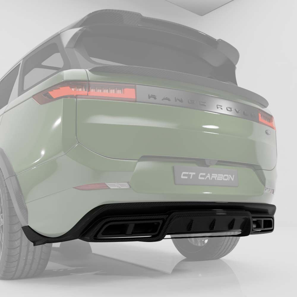 RANGE ROVER SPORT L461 2023+ CARBON FIBRE DIFFUSER AND TIPS - CT DESIGN
