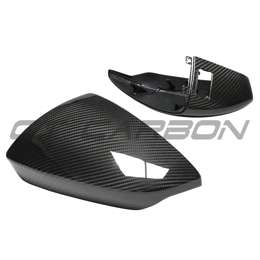AUDI A3/S3/RS3 8Y 2022+ CARBON FIBRE MIRROR COVERS WITH LANE ASSIST - RHD