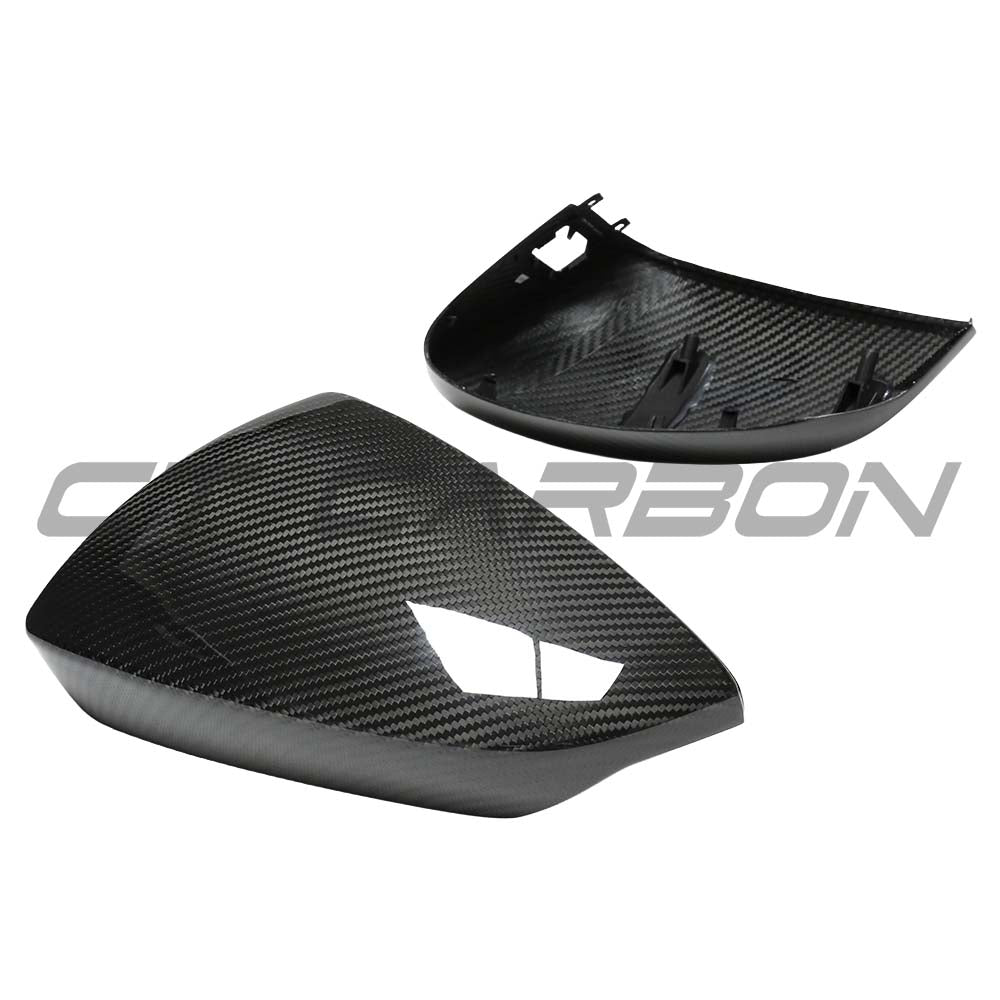 AUDI A3/S3/RS3 8Y 2022+ CARBON FIBRE MIRROR COVERS WITH LANE ASSIST - RHD