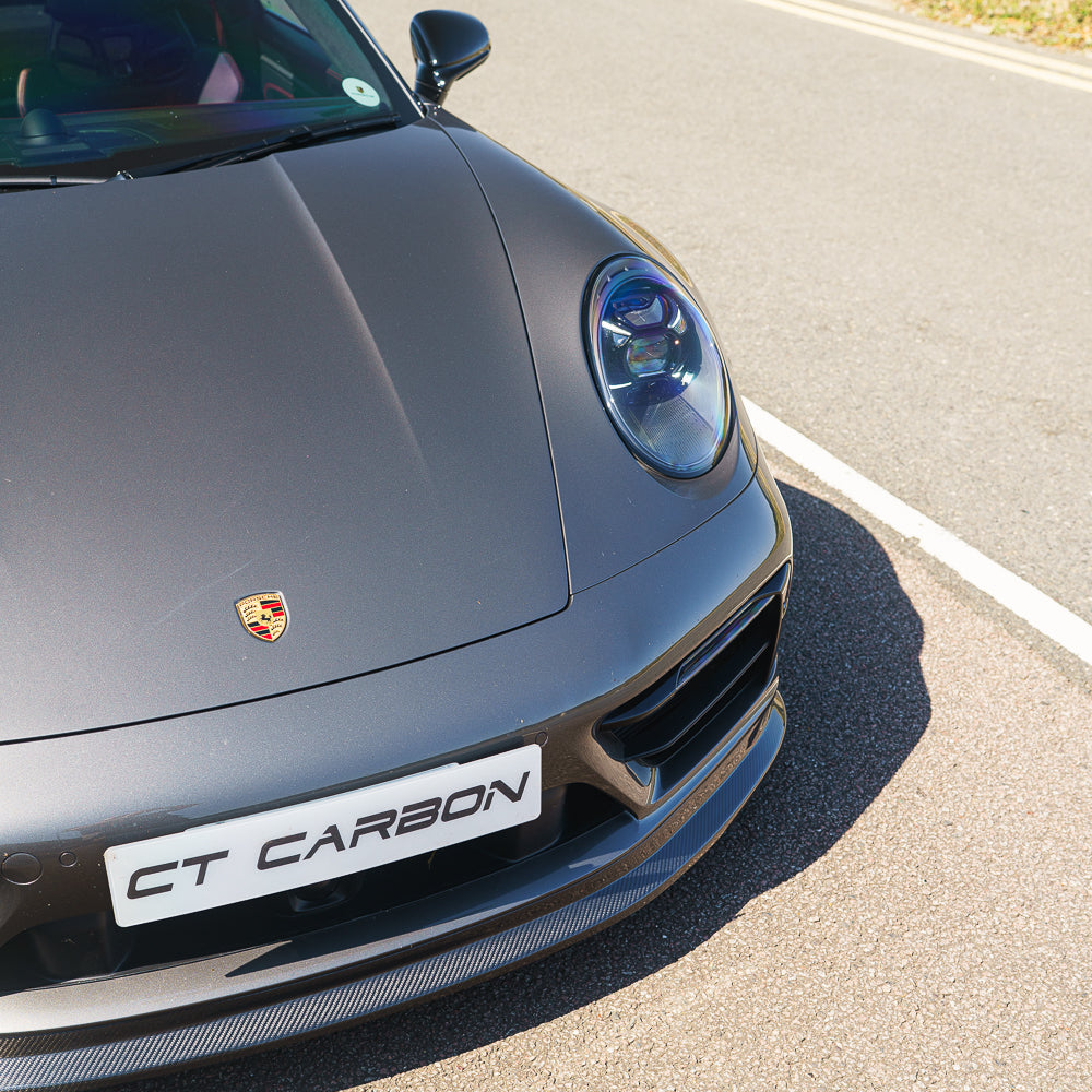 PORSCHE 911 992.1 GTS & CARRERA 2019-2024 CARBON FIBRE SPLITTER - CT DESIGN