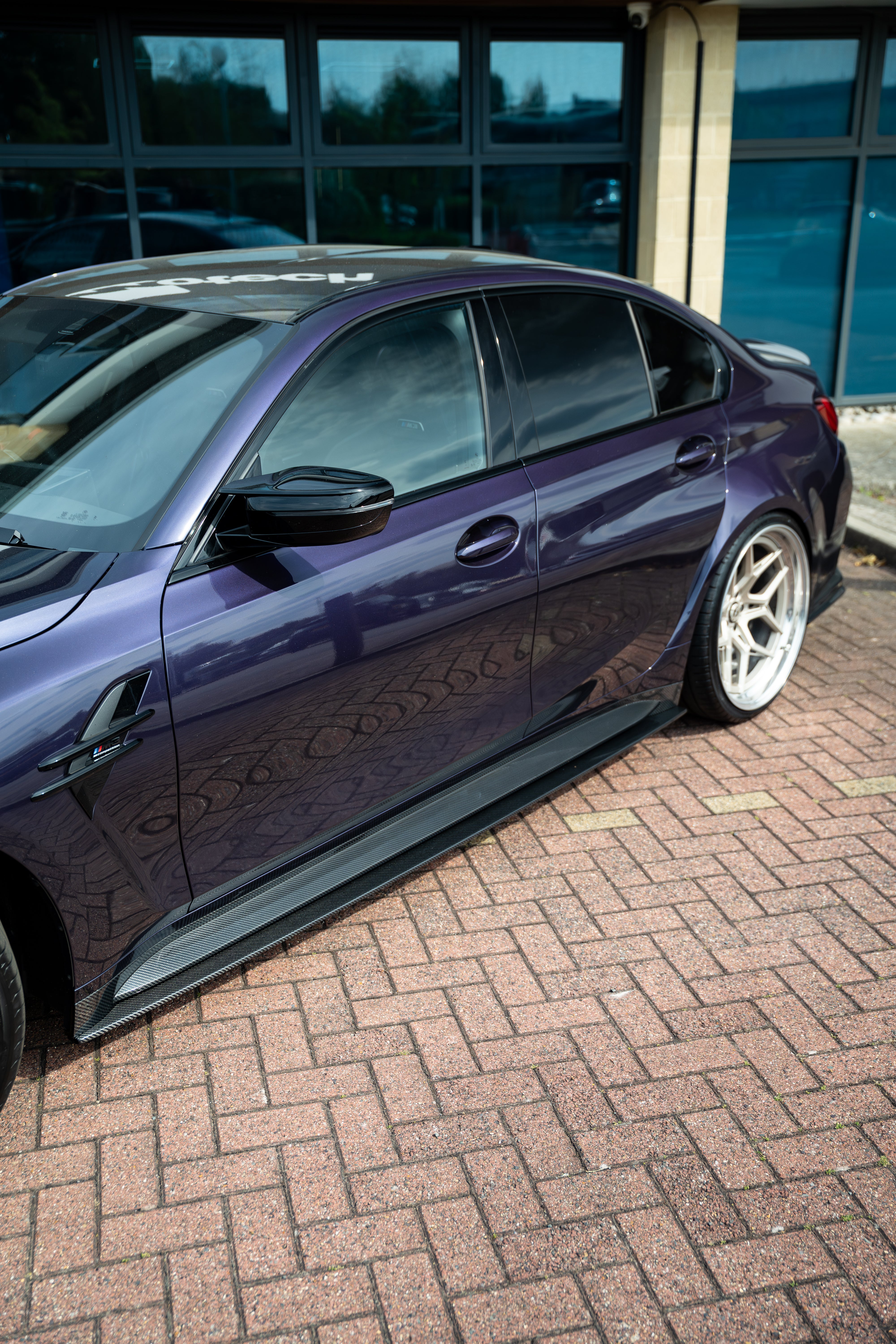 BMW M3 G80/G81 CARBON FIBRE SIDE SKIRT EXTENSIONS - V3 - CT DESIGN
