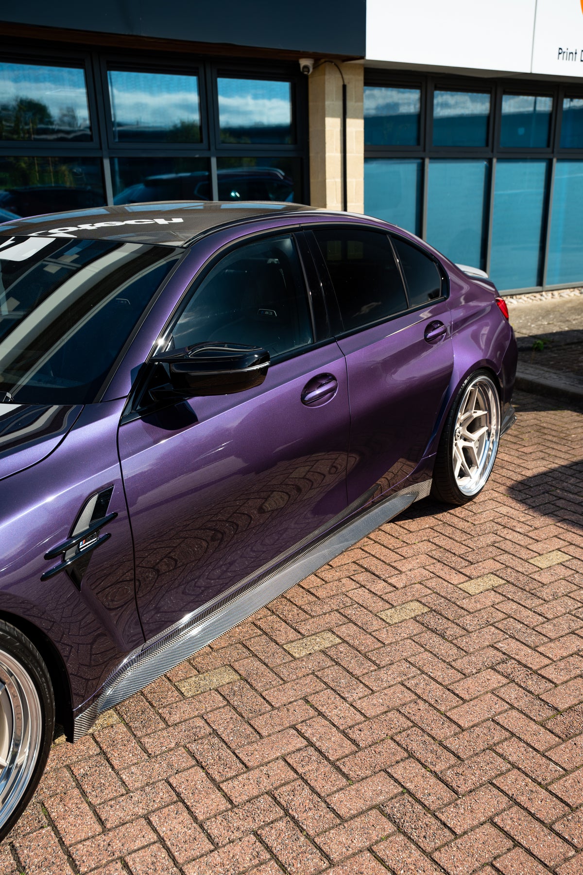 BMW M3 G80/G81 CARBON FIBRE SIDE SKIRT REPLACEMENT - V4 - CT DESIGN