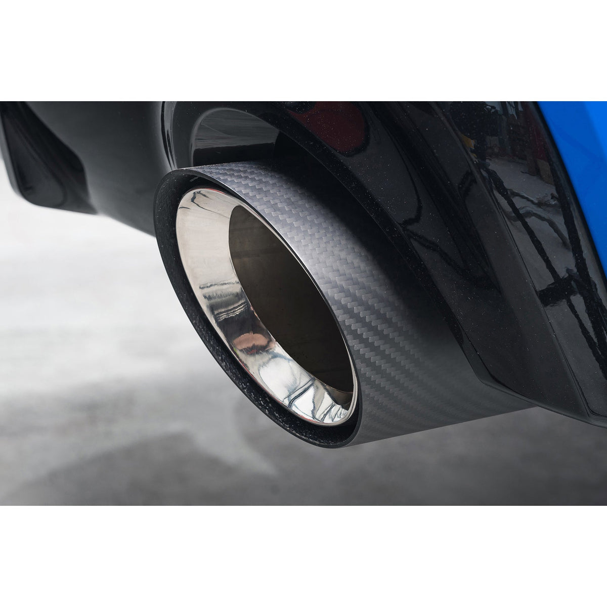 BMW M135i xDrive (F40) OEM Style M Performance Tips - Carbon Fibre Larger 4.5" Slip-on Replacement Tailpipes (Pair)