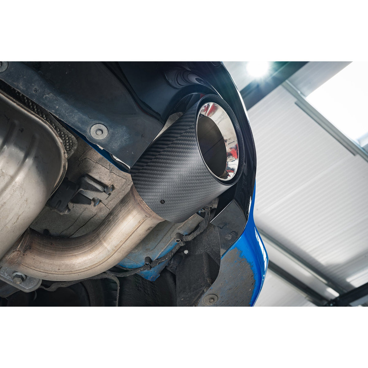 BMW X2 M35i xDrive (F39) OEM Style M Performance Tips - Carbon Fibre Larger 4.5" Slip-on Replacement Tailpipes (Pair)