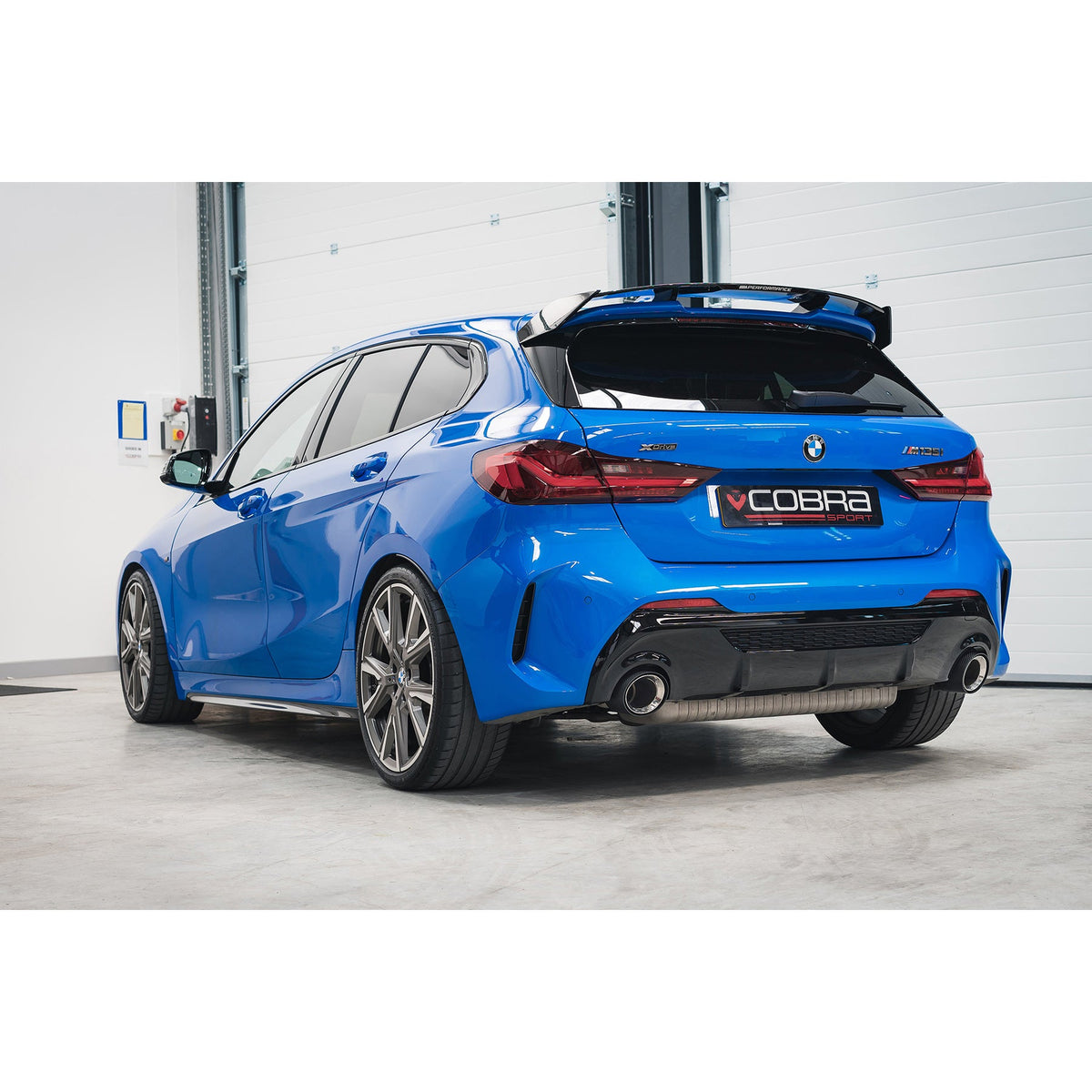 BMW M135i xDrive (F40) OEM Style M Performance Tips - Carbon Fibre Larger 4.5" Slip-on Replacement Tailpipes (Pair)