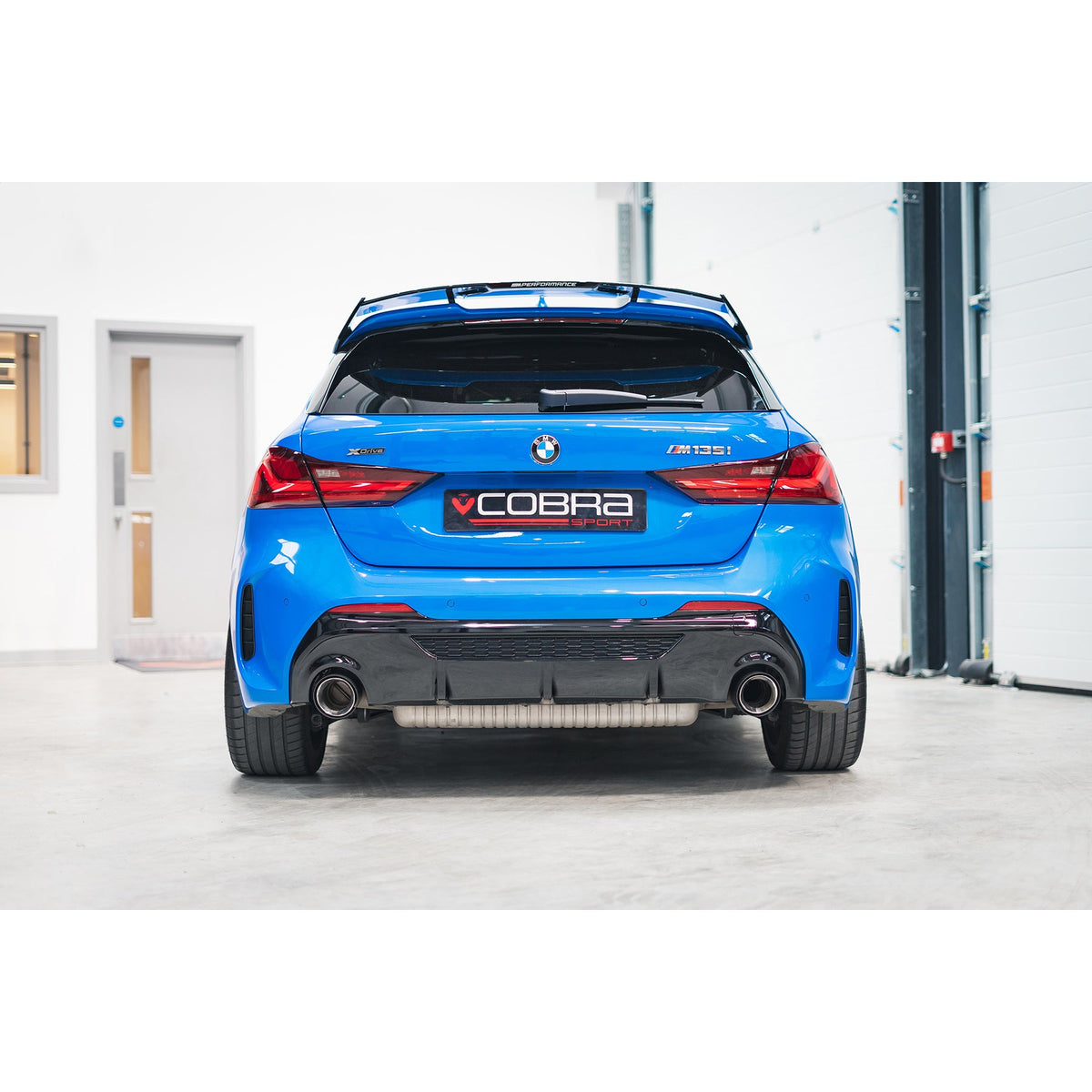 BMW M135i xDrive (F40) OEM Style M Performance Tips - Carbon Fibre Larger 4.5" Slip-on Replacement Tailpipes (Pair)