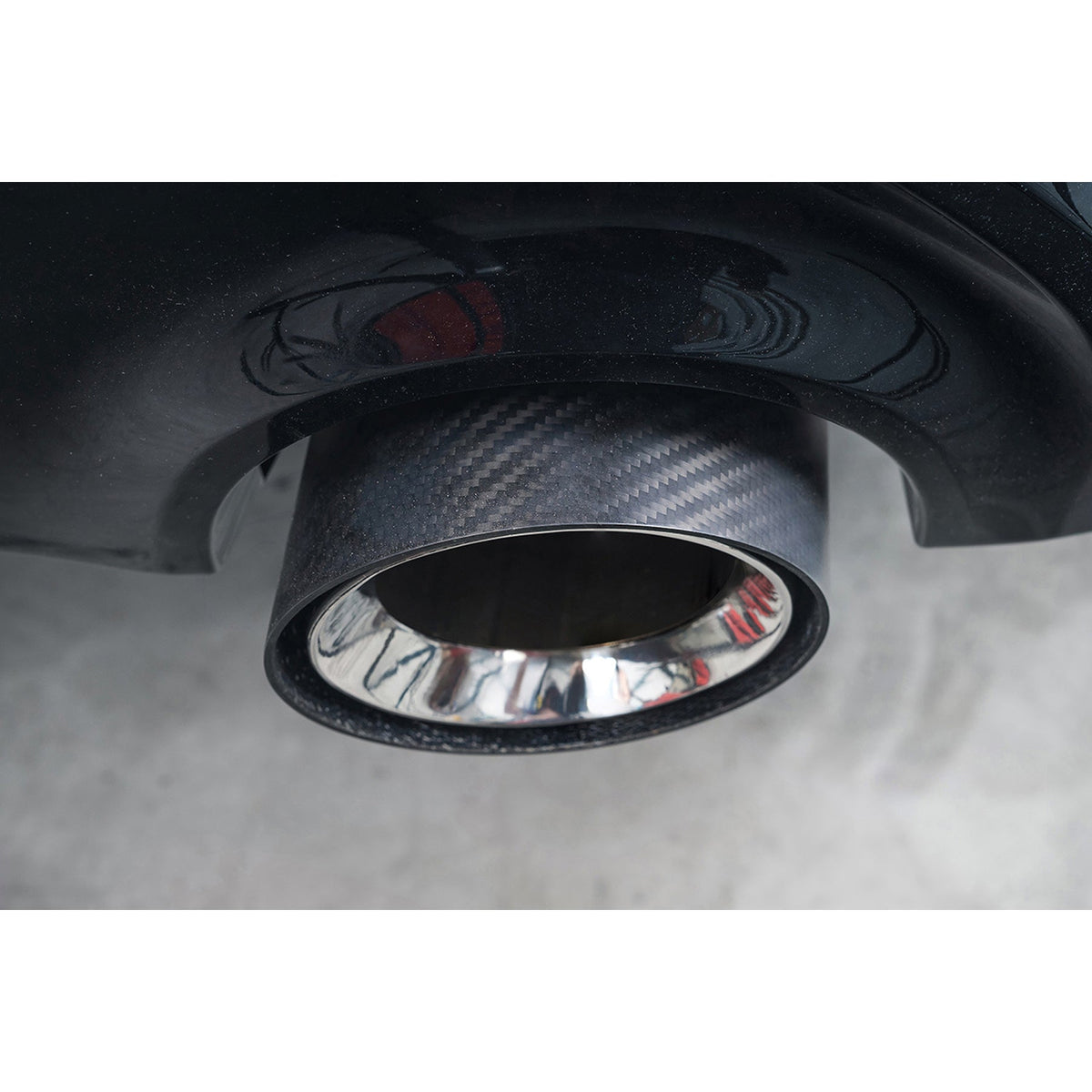 BMW M135i xDrive (F40) OEM Style M Performance Tips - Carbon Fibre Larger 4.5" Slip-on Replacement Tailpipes (Pair)