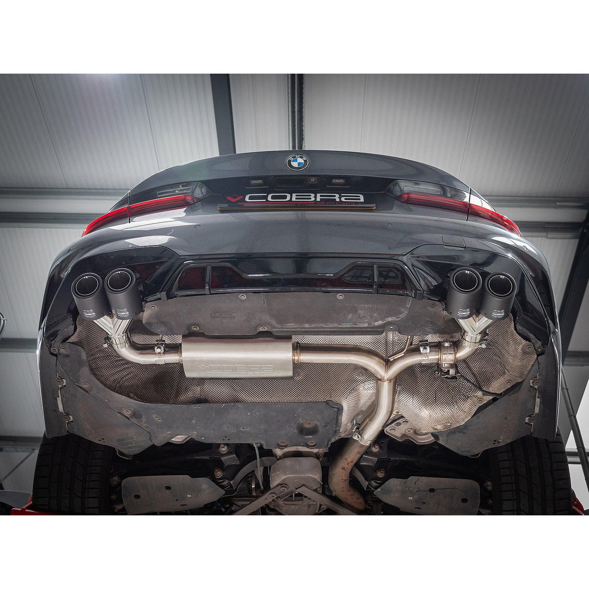 BMW 330e Touring (G21) (19>) Valved Quad Exit Rear Axle Back M3 Style Performance Exhaust