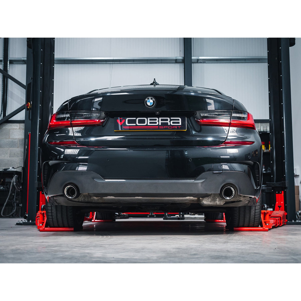 BMW 3 Series (G20/G21) Carbon Fibre M Performance Tips - OEM Style Larger 4" Slip-on Replacement Tailpipes (Pair)