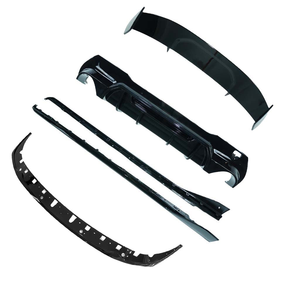 BMW F40 1 SERIES 2019-2024 (DUAL EXHAUST) GLOSS BLACK KIT - V4