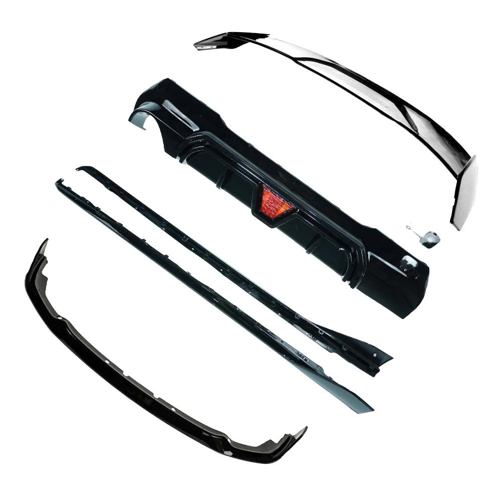BMW F40 1 SERIES 2019-2024 (DUAL EXHAUST) GLOSS BLACK KIT - V3