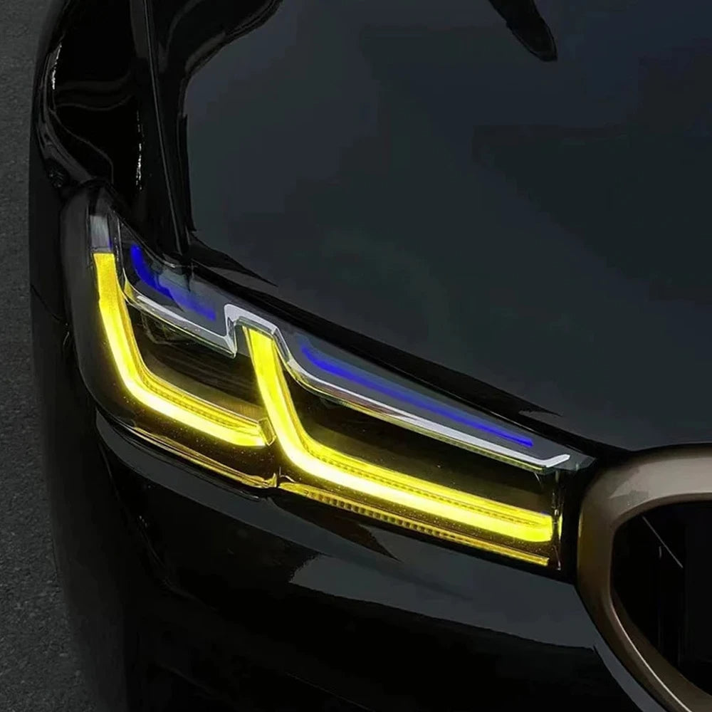 BMW G30/G31 5 SERIES LCI YELLOW ADAPTIVE DRL MODULE SET (2021-2022)
