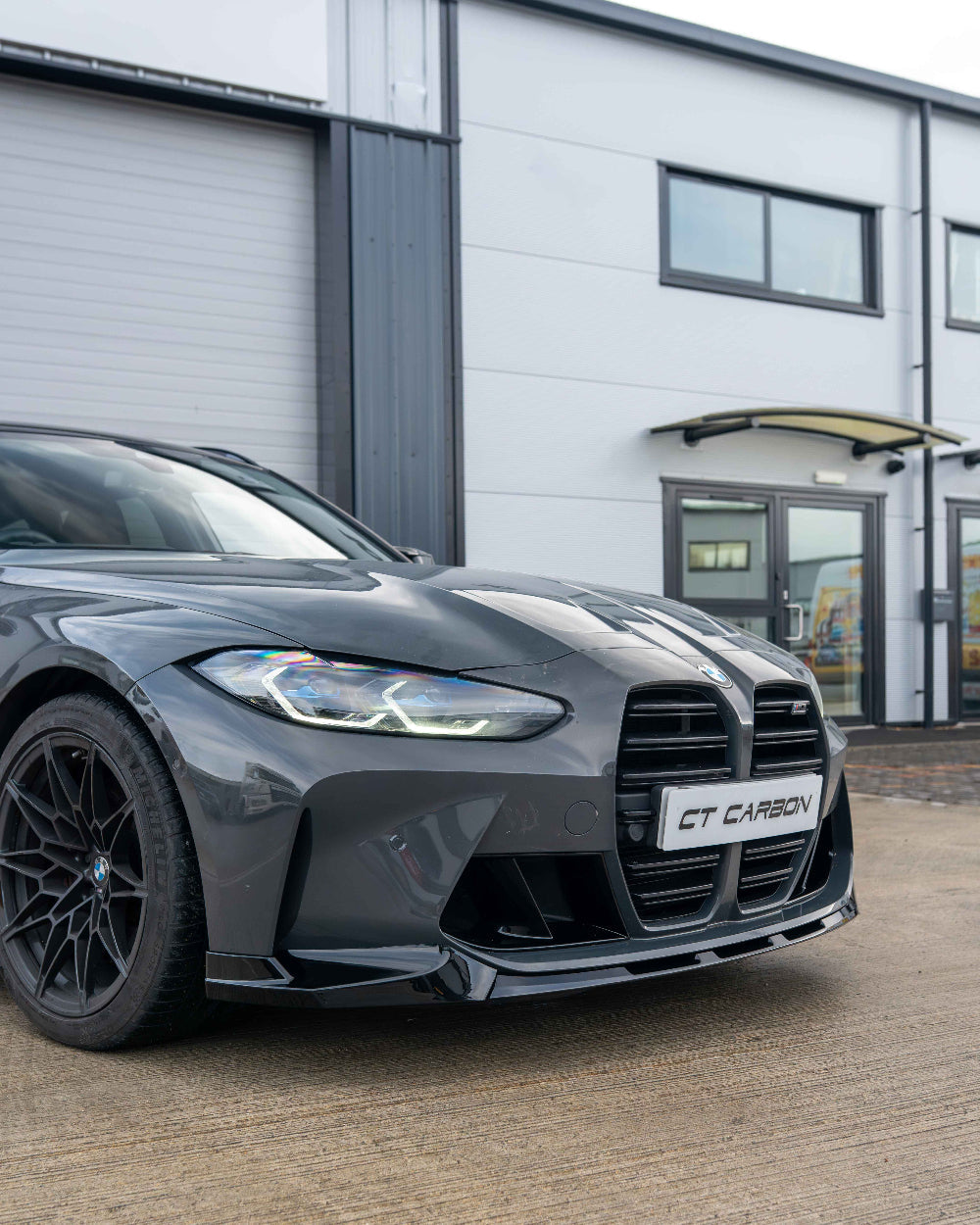 BMW M3 & M4 G80/G81/G82/G83 GLOSS BLACK SPLITTER - V2