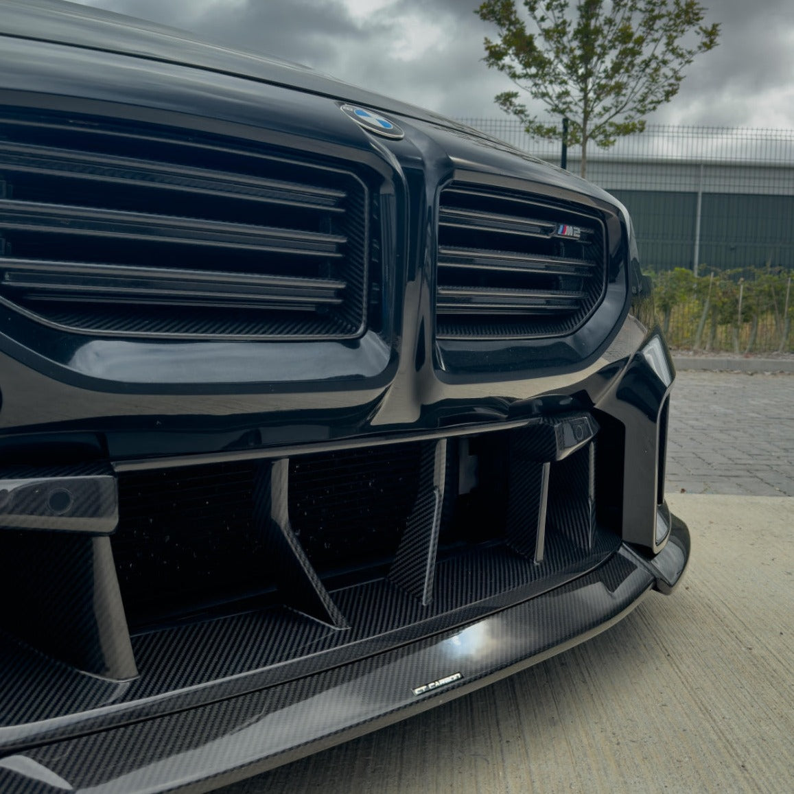 BMW G87 M2 CARBON FIBRE LOWER GRILLE - V1 - CT DESIGN