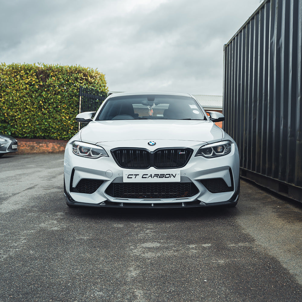 BMW M2C F87 2016-2021 CARBON FIBRE SPLITTER - V2