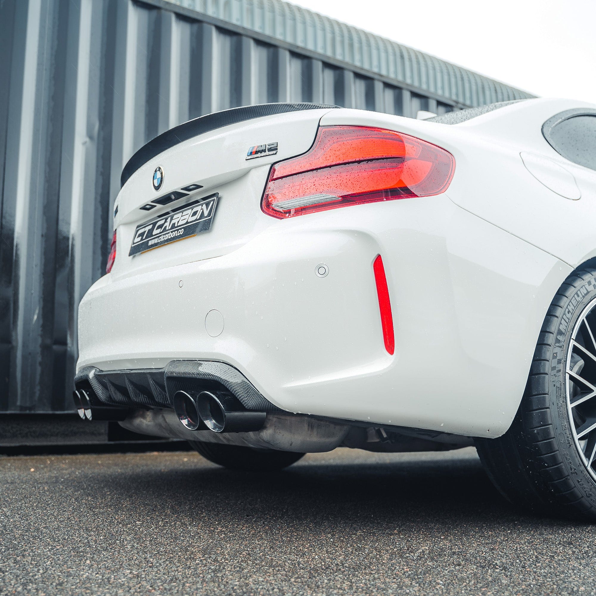 BMW M2/M2C F87 CARBON FIBRE DIFFUSER - V2