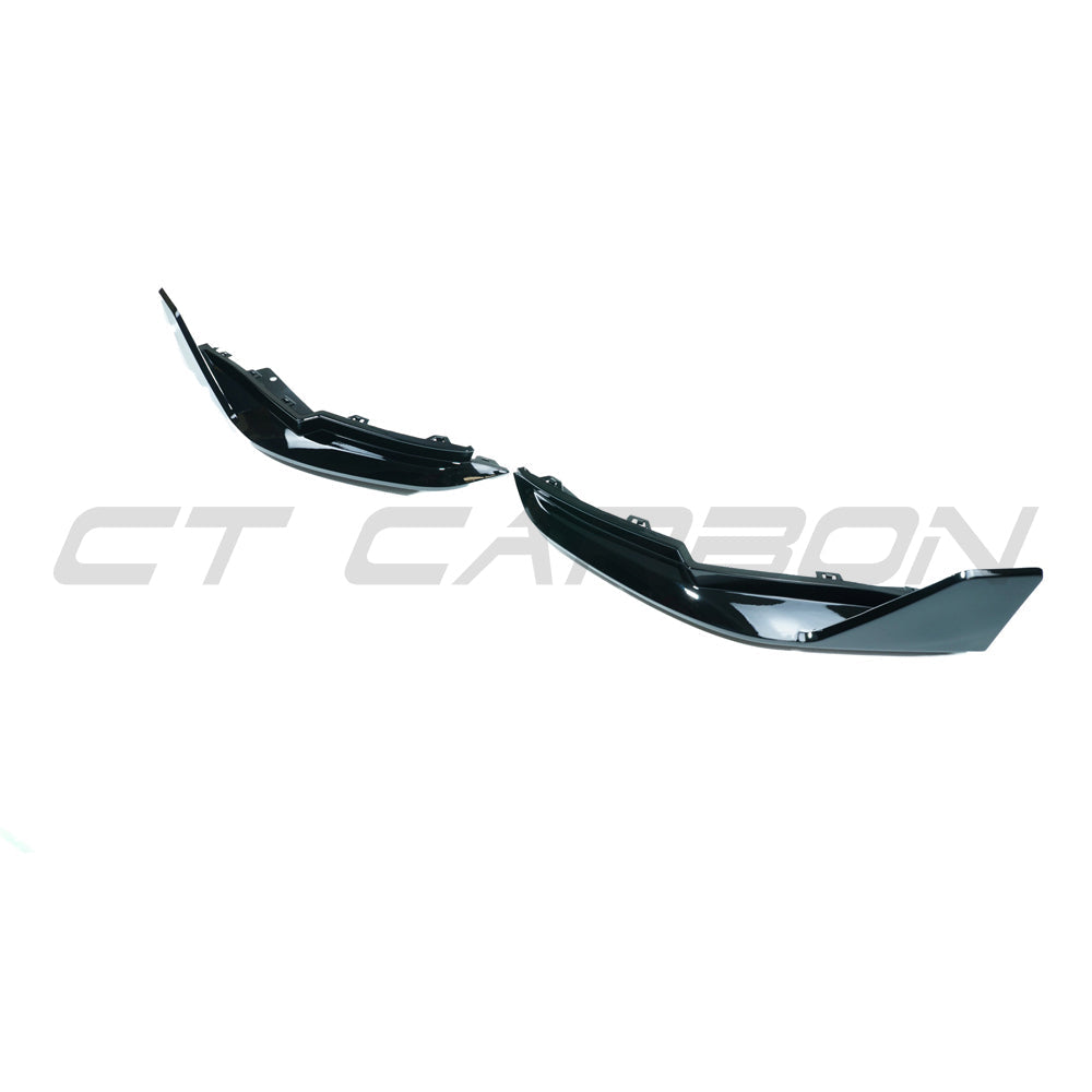 BMW M3 (G80 G81) GLOSS BLACK REAR BUMPER CORNERS