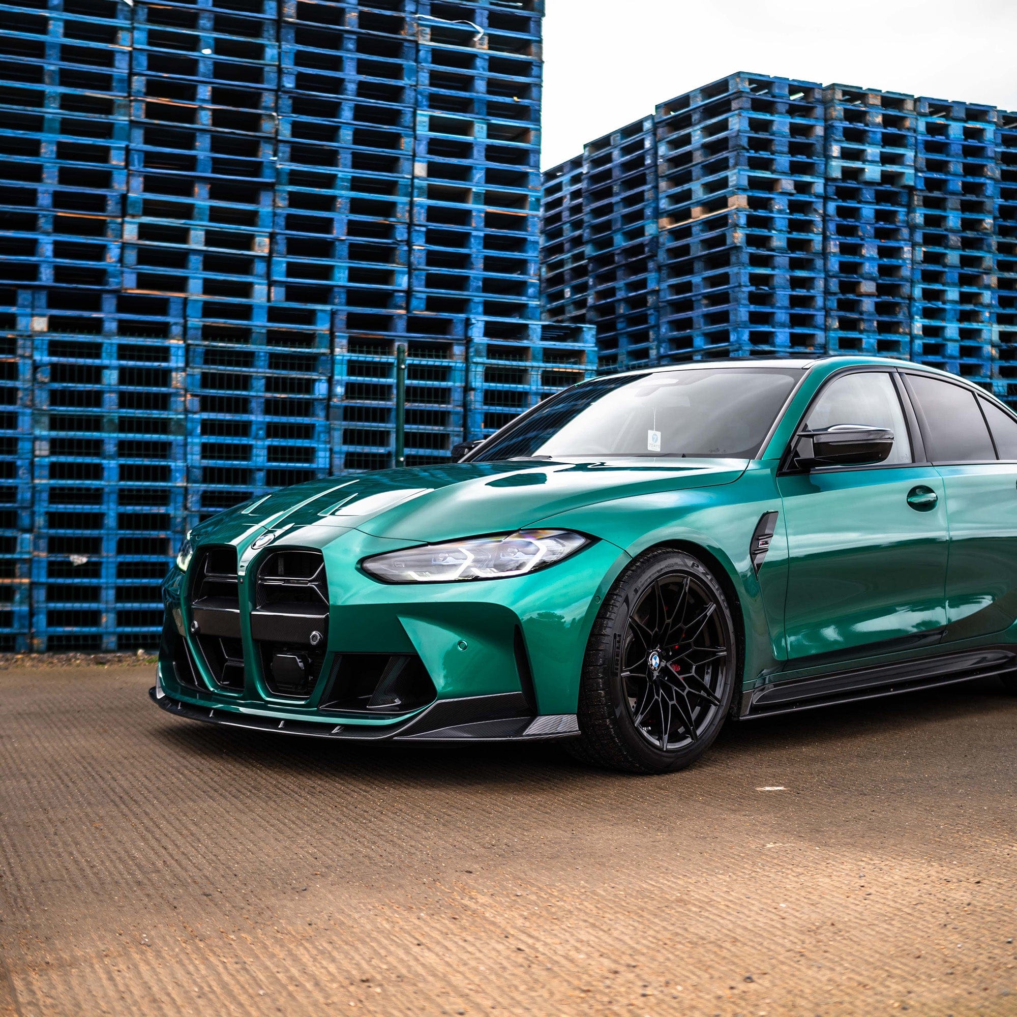 BMW M3/M4 G80/G81/G82/G83 CARBON FIBRE SPLITTER - V2 - CT CARBON